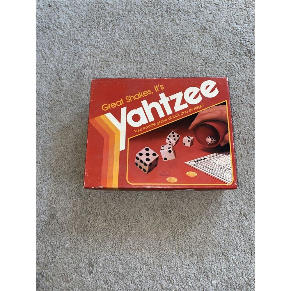 1982 Milton Bradley Yahtzee Board Game VTG; COMPLETE 100%;‎
